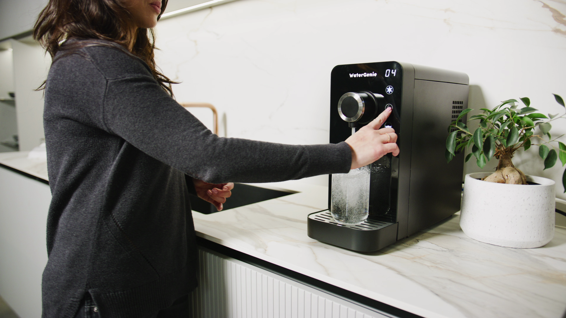 WaterGenie™ Countertop Sparkling Water System